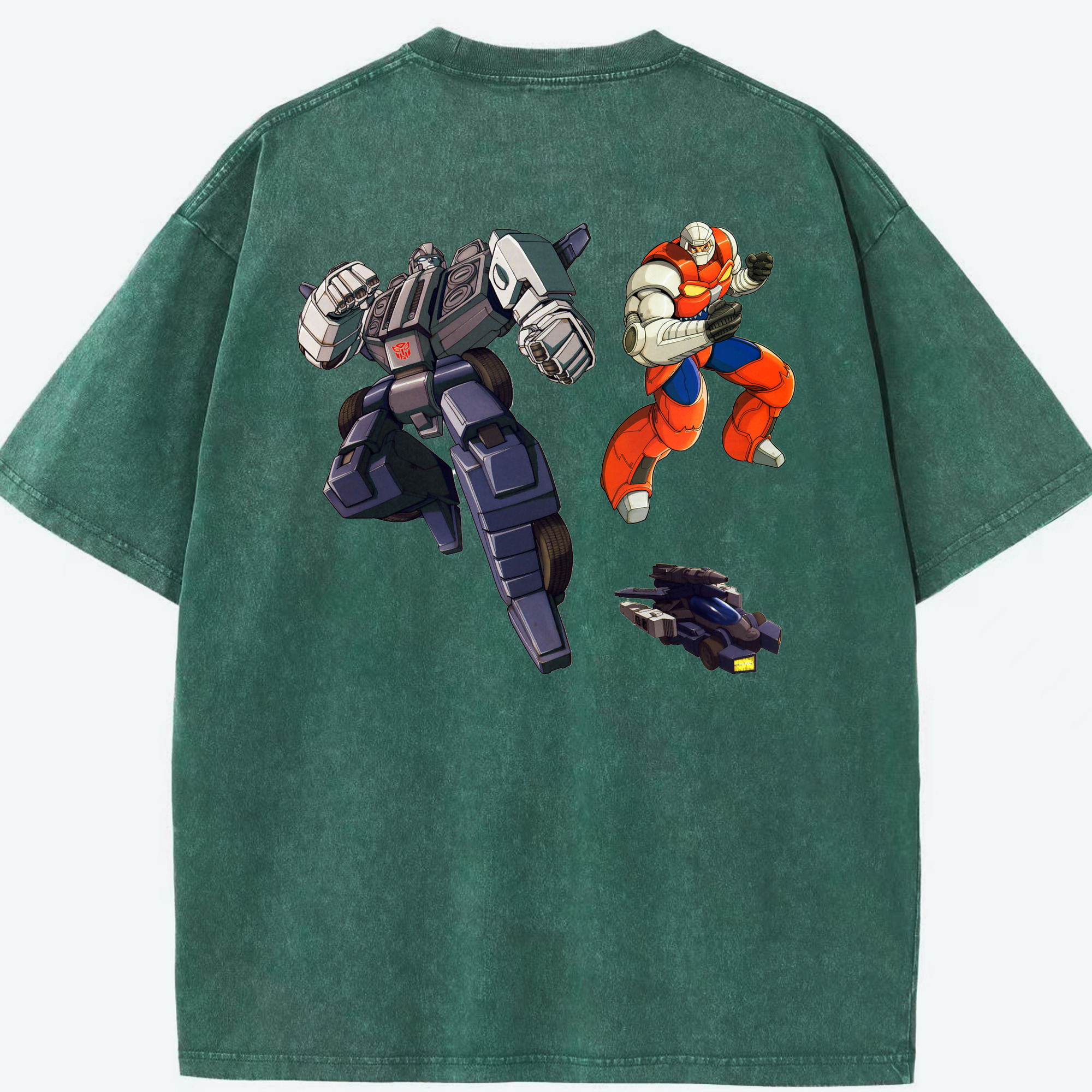 （画像用）  綿100% ヴィンテージ風 半袖Tシャツ（背面プリント）